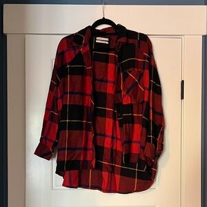 Urban Outfitters Red and Black Plaid Shirt